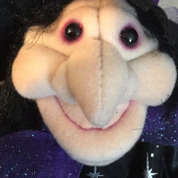 Halloween Witch W/ Black Cat plush - Picture 3 of 9